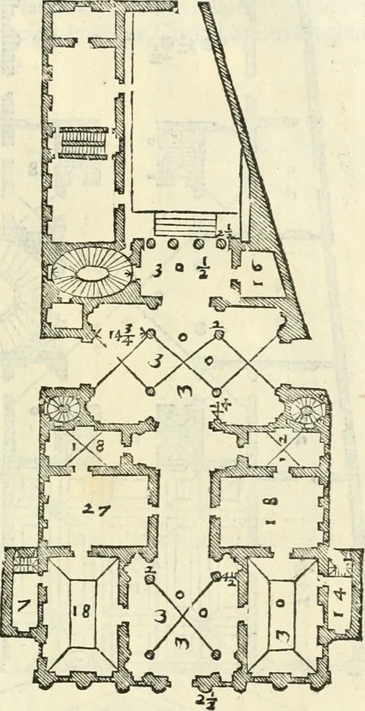 An illustration from I qvattro libri dell'architettvra, 1601, leaf 144