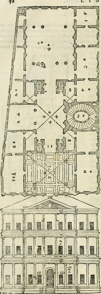 An illustration from I qvattro libri dell'architettvra, 1601, leaf 145