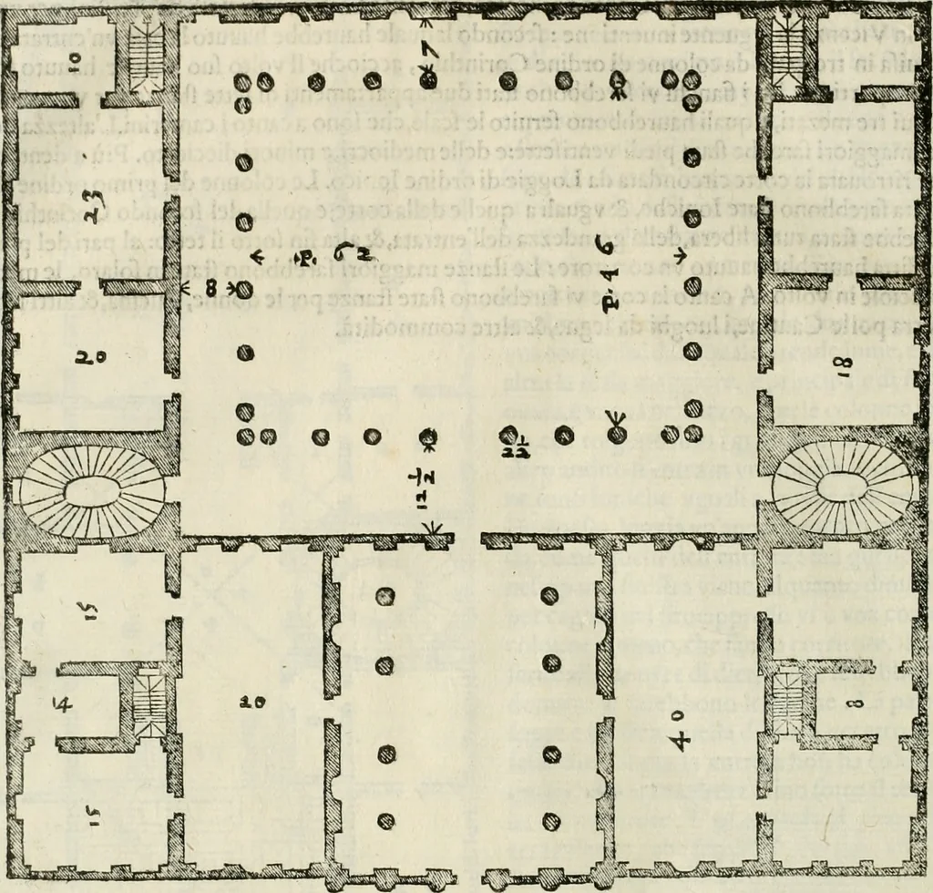 An illustration from I qvattro libri dell'architettvra, 1601, leaf 147