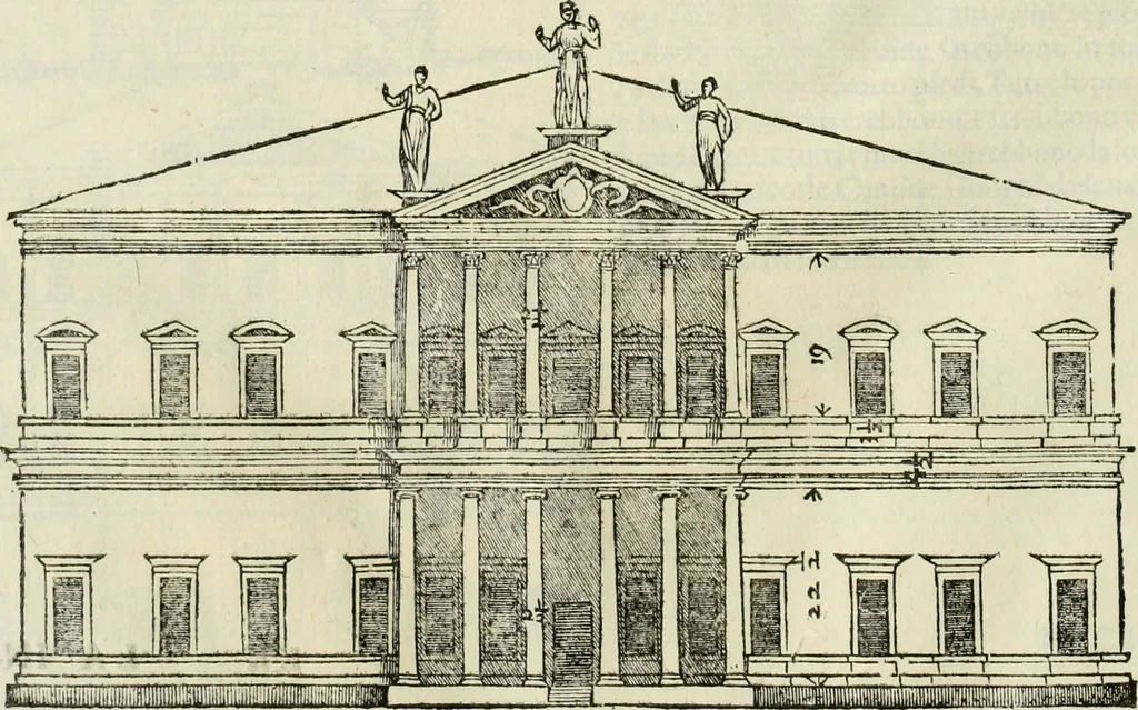 An illustration from I qvattro libri dell'architettvra, 1601, leaf 147