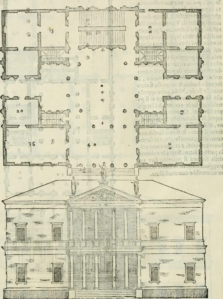 An illustration from I qvattro libri dell'architettvra, 1601, leaf 149