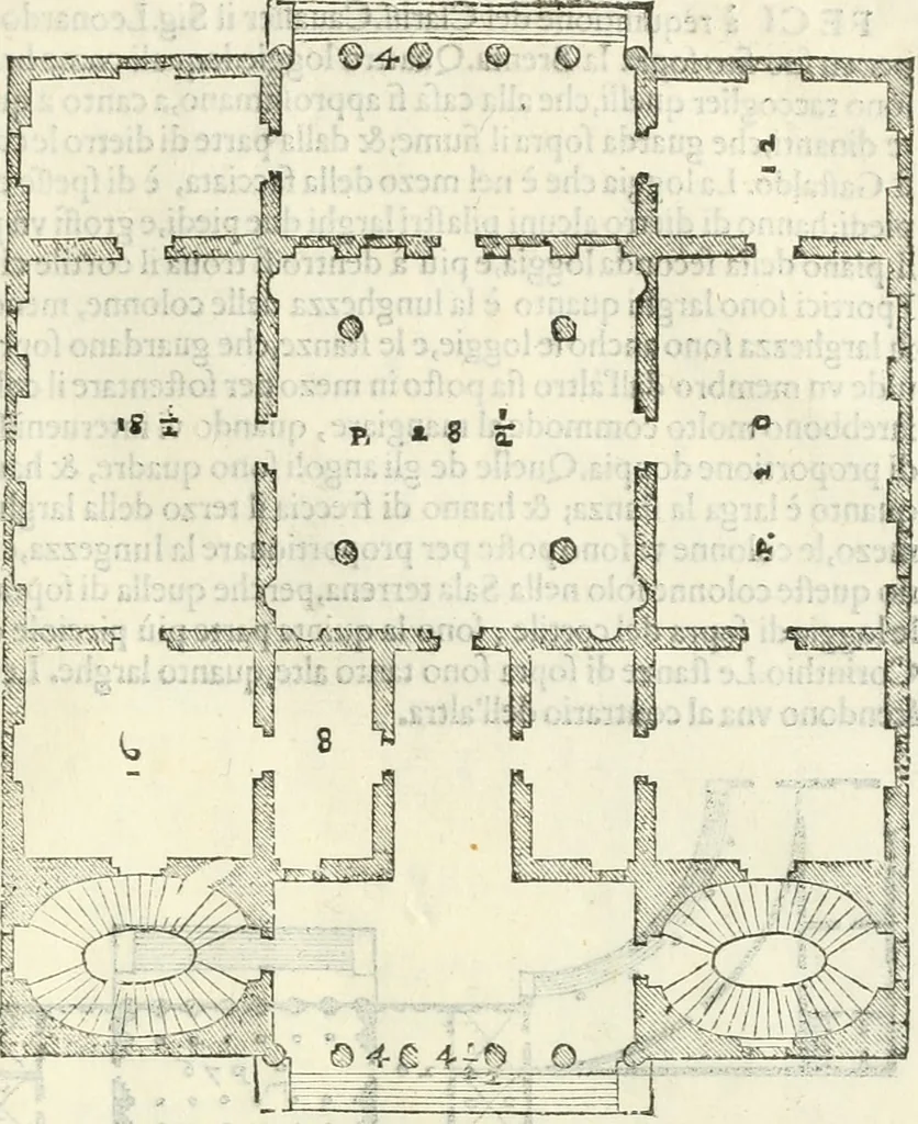 An illustration from I qvattro libri dell'architettvra, 1601, leaf 150