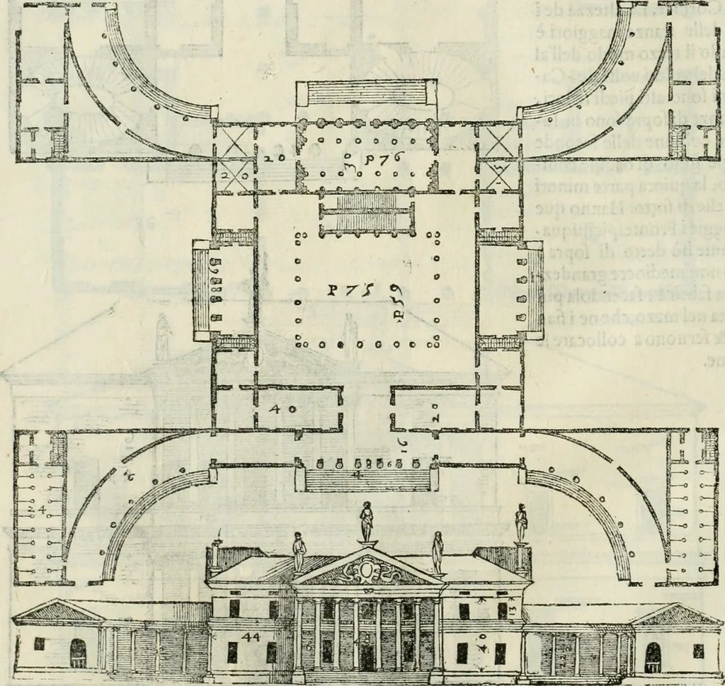 An illustration from I qvattro libri dell'architettvra, 1601, leaf 151