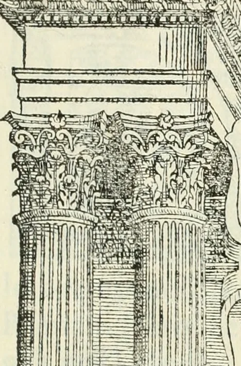 An illustration from I qvattro libri dell'architettvra, 1601, leaf 154