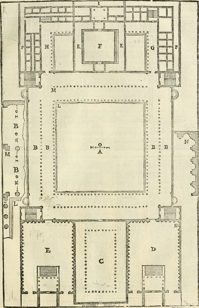 An illustration from I qvattro libri dell'architettvra, 1601, leaf 186