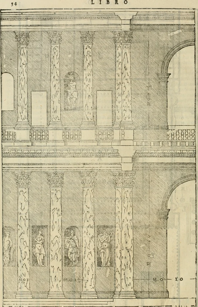 An illustration from I qvattro libri dell'architettvra, 1601, leaf 187