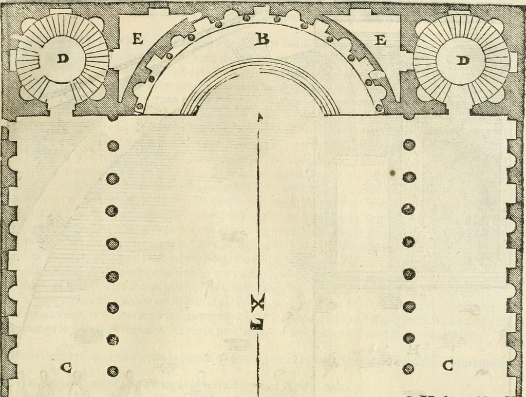 An illustration from I qvattro libri dell'architettvra, 1601, leaf 192