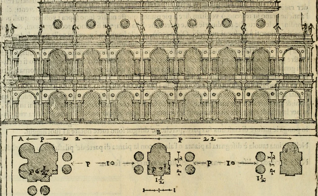 An illustration from I qvattro libri dell'architettvra, 1601, leaf 195