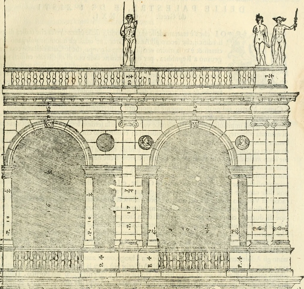 An illustration from I qvattro libri dell'architettvra, 1601, leaf 196