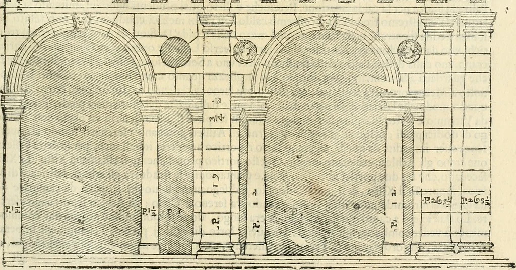 An illustration from I qvattro libri dell'architettvra, 1601, leaf 196