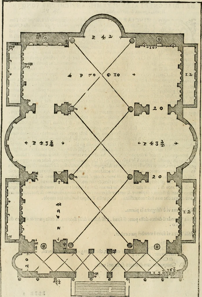 An illustration from I qvattro libri dell'architettvra, 1601, leaf 213