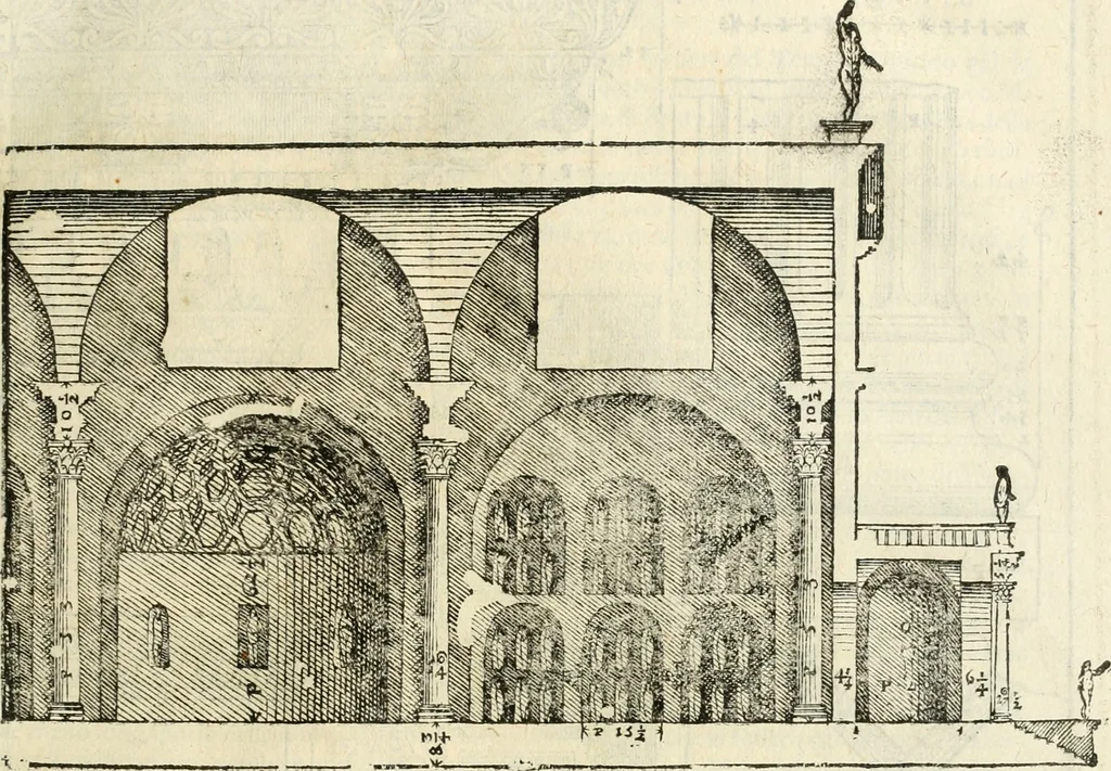 An illustration from I qvattro libri dell'architettvra, 1601, leaf 214