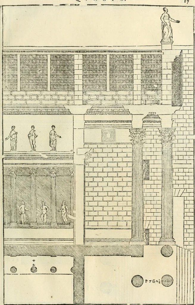 An illustration from I qvattro libri dell'architettvra, 1601, leaf 218