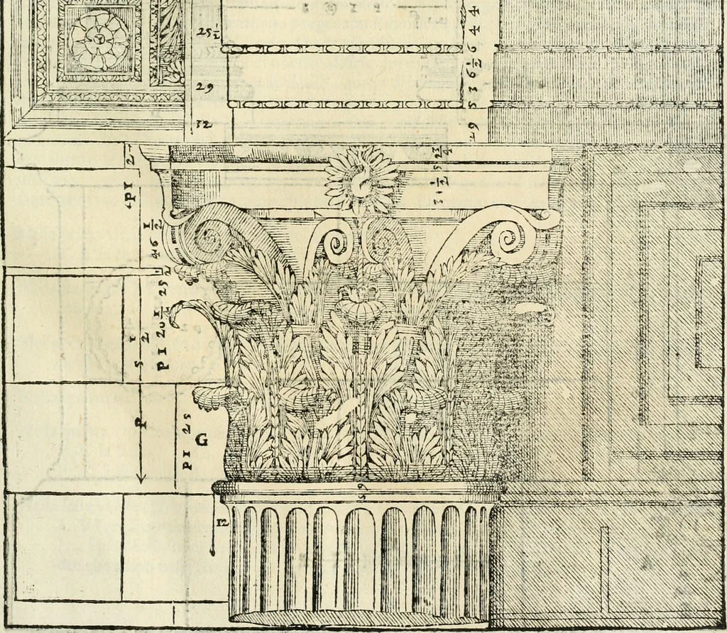 An illustration from I qvattro libri dell'architettvra, 1601, leaf 222