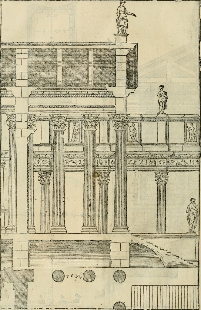 An illustration from I qvattro libri dell'architettvra, 1601, leaf 227