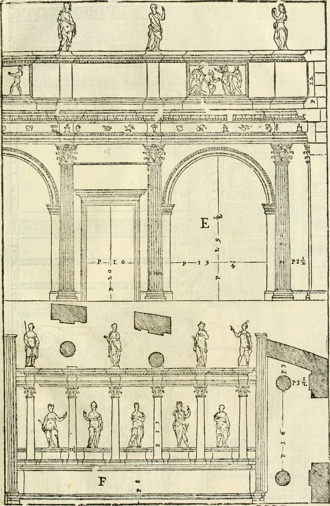 An illustration from I qvattro libri dell'architettvra, 1601, leaf 228