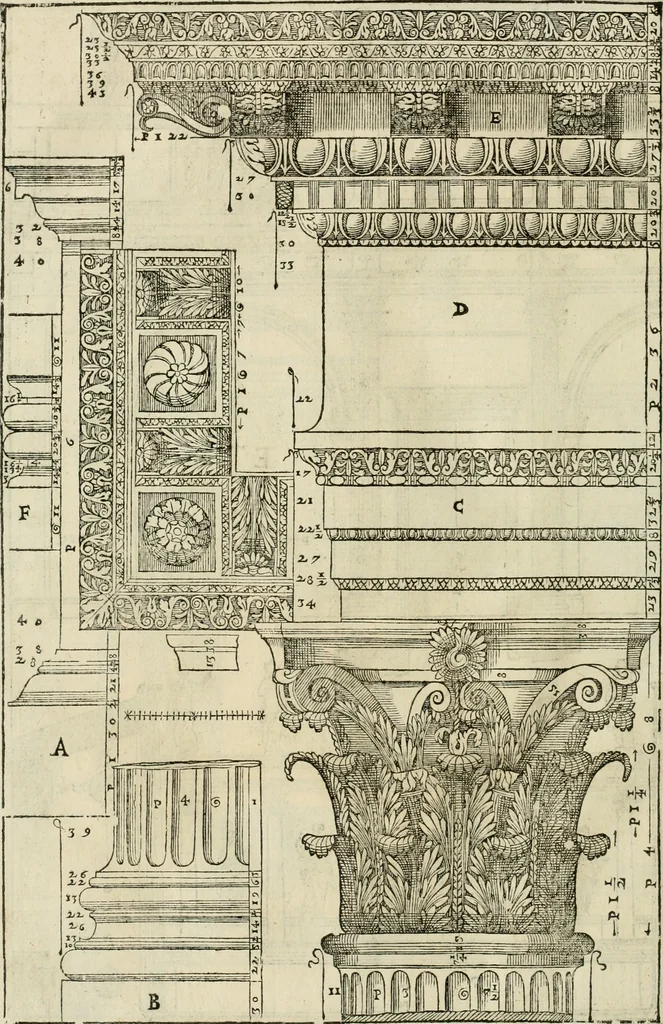 An illustration from I qvattro libri dell'architettvra, 1601, leaf 229