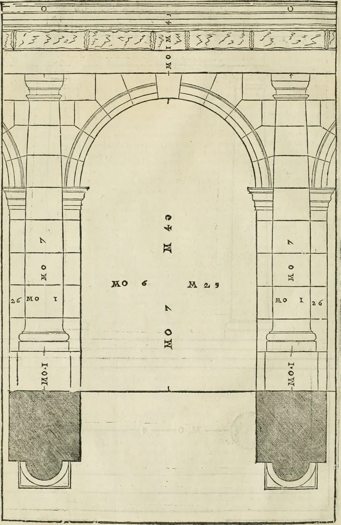 An illustration from I qvattro libri dell'architettvra, 1601, leaf 23