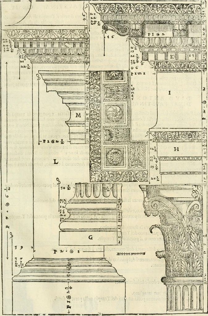 An illustration from I qvattro libri dell'architettvra, 1601, leaf 230