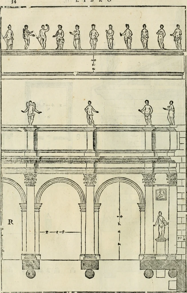 An illustration from I qvattro libri dell'architettvra, 1601, leaf 235