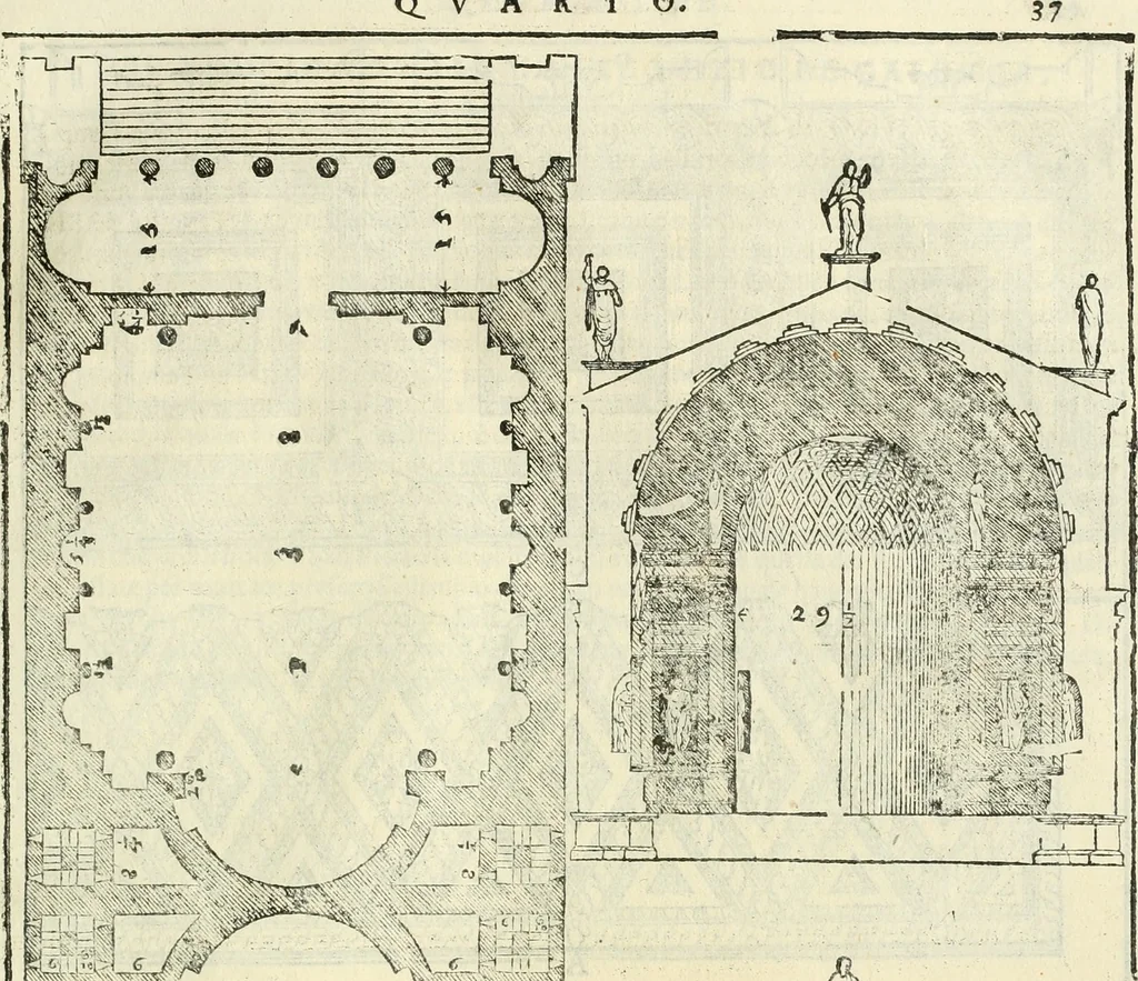 An illustration from I qvattro libri dell'architettvra, 1601, leaf 238