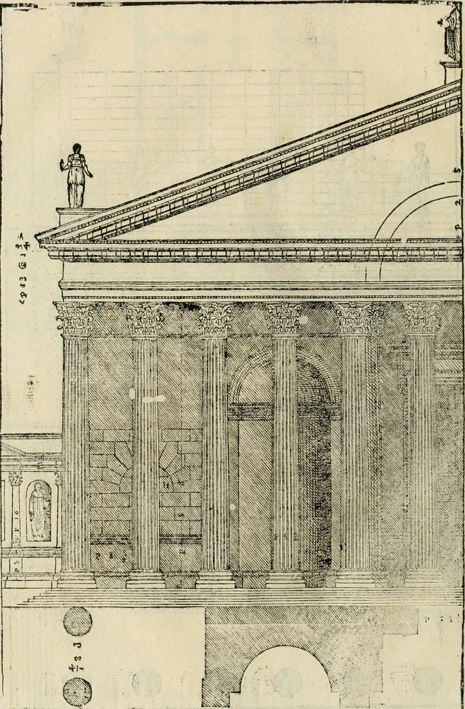 An illustration from I qvattro libri dell'architettvra, 1601, leaf 245