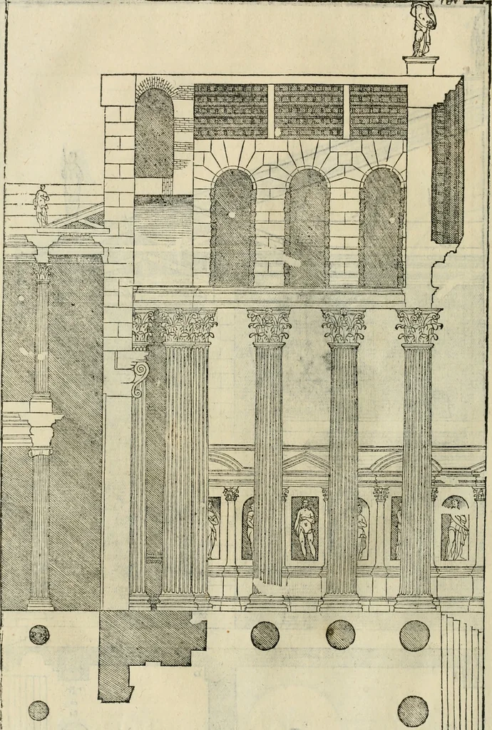 An illustration from I qvattro libri dell'architettvra, 1601, leaf 247