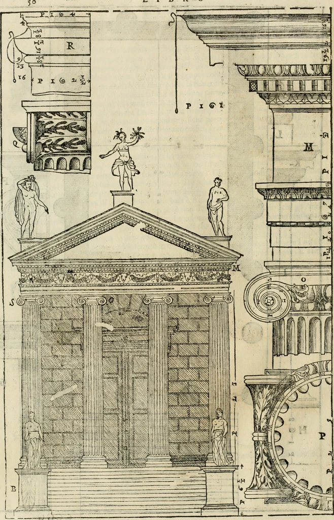 An illustration from I qvattro libri dell'architettvra, 1601, leaf 251