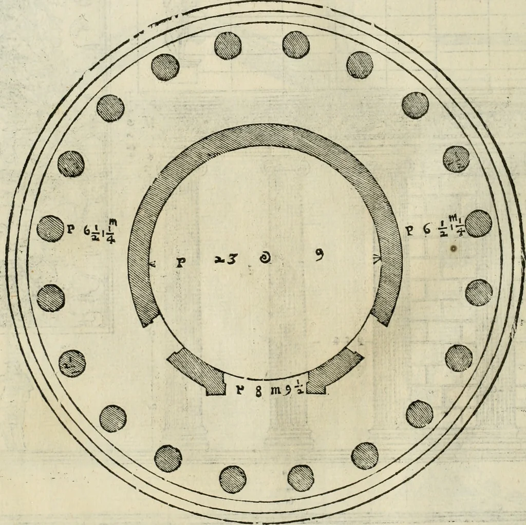 An illustration from I qvattro libri dell'architettvra, 1601, leaf 253