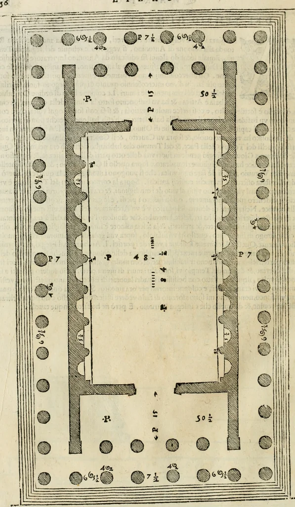 An illustration from I qvattro libri dell'architettvra, 1601, leaf 257