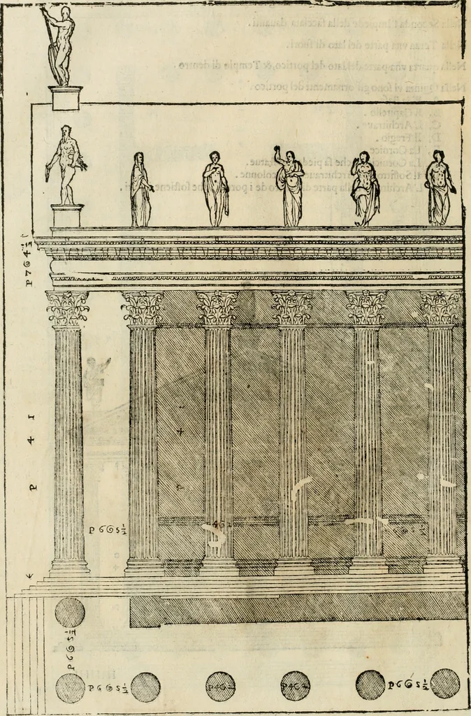 An illustration from I qvattro libri dell'architettvra, 1601, leaf 259