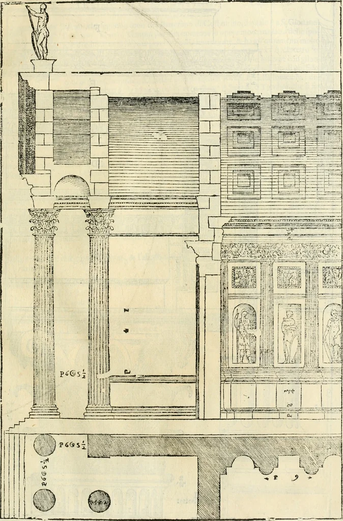 An illustration from I qvattro libri dell'architettvra, 1601, leaf 260