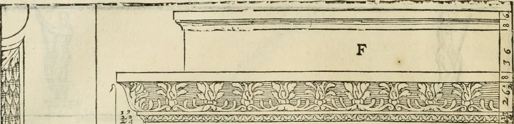 An illustration from I qvattro libri dell'architettvra, 1601, leaf 261