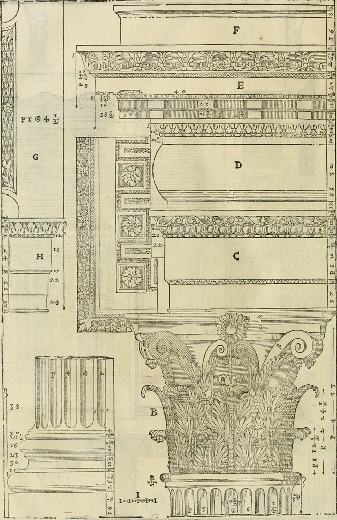 An illustration from I qvattro libri dell'architettvra, 1601, leaf 261