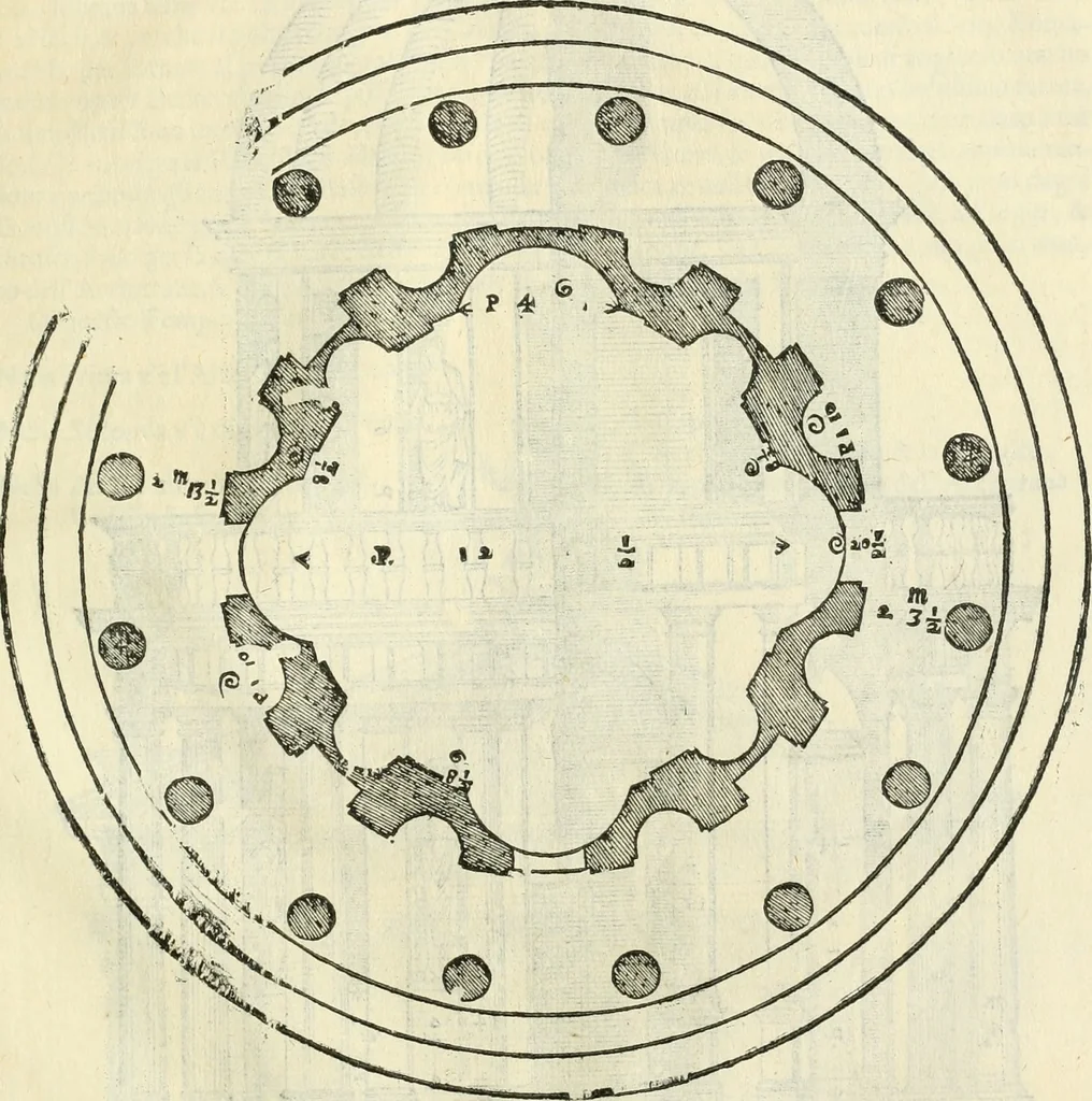 An illustration from I qvattro libri dell'architettvra, 1601, leaf 266