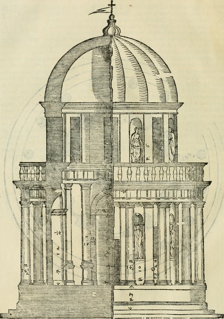 An illustration from I qvattro libri dell'architettvra, 1601, leaf 267