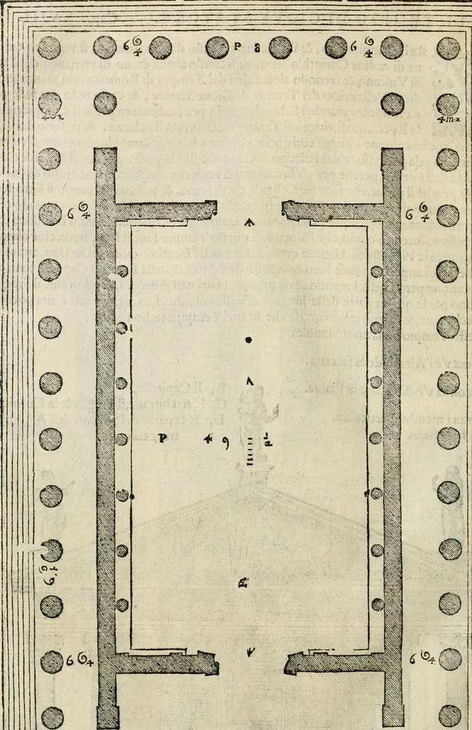An illustration from I qvattro libri dell'architettvra, 1601, leaf 269