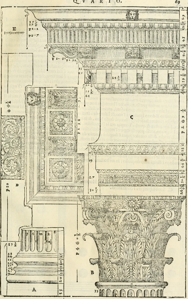 An illustration from I qvattro libri dell'architettvra, 1601, leaf 270