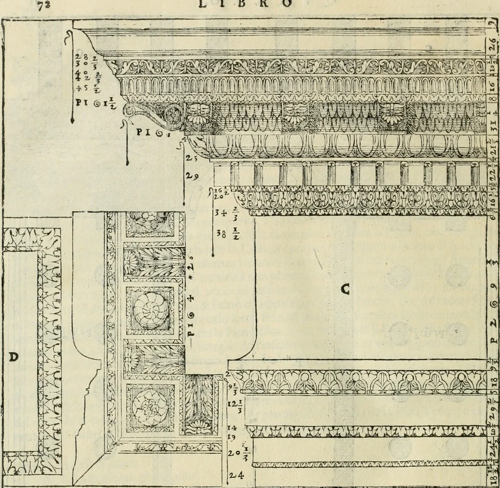 An illustration from I qvattro libri dell'architettvra, 1601, leaf 273