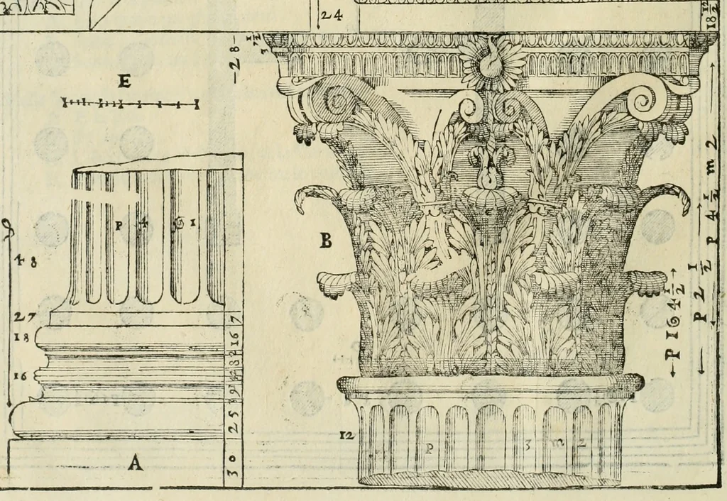 An illustration from I qvattro libri dell'architettvra, 1601, leaf 273