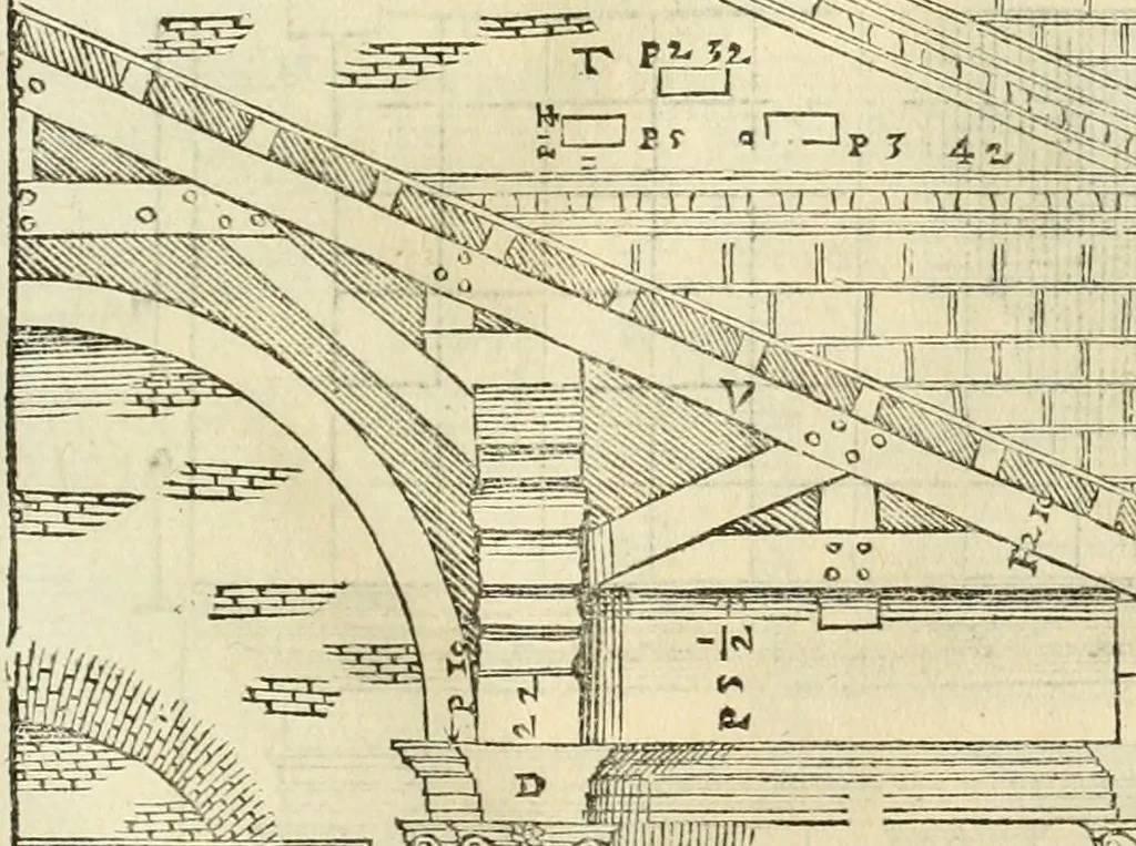 An illustration from I qvattro libri dell'architettvra, 1601, leaf 278