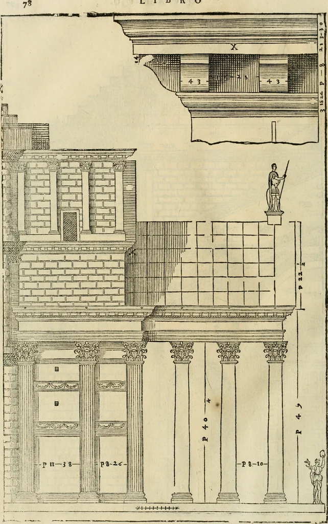 An illustration from I qvattro libri dell'architettvra, 1601, leaf 279