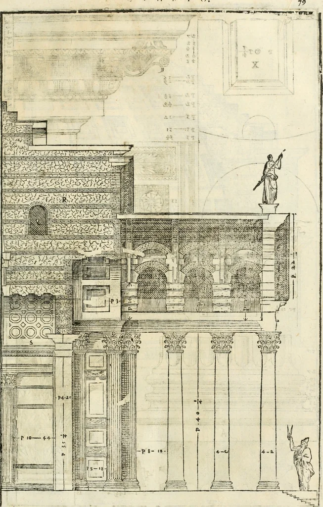 An illustration from I qvattro libri dell'architettvra, 1601, leaf 280