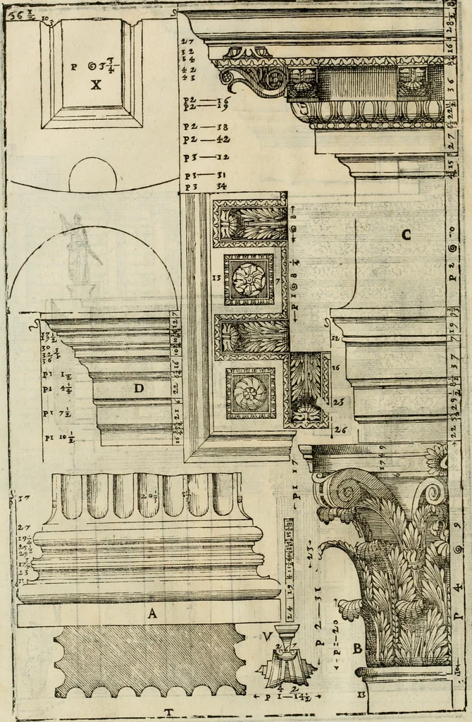 An illustration from I qvattro libri dell'architettvra, 1601, leaf 281