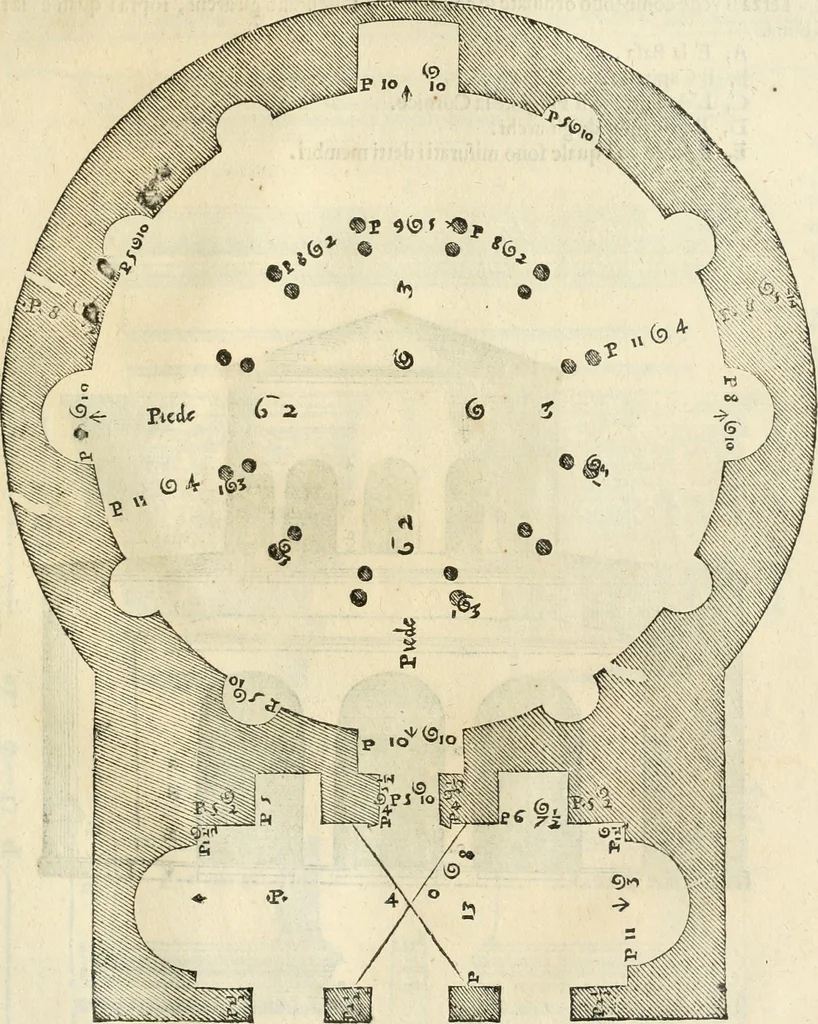 An illustration from I qvattro libri dell'architettvra, 1601, leaf 286