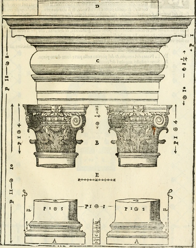 An illustration from I qvattro libri dell'architettvra, 1601, leaf 288