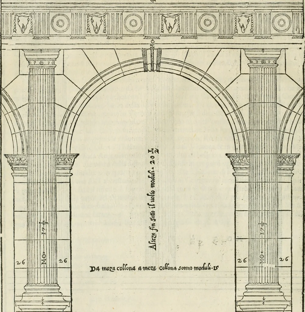 An illustration from I qvattro libri dell'architettvra, 1601, leaf 29