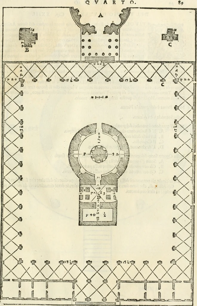 An illustration from I qvattro libri dell'architettvra, 1601, leaf 290