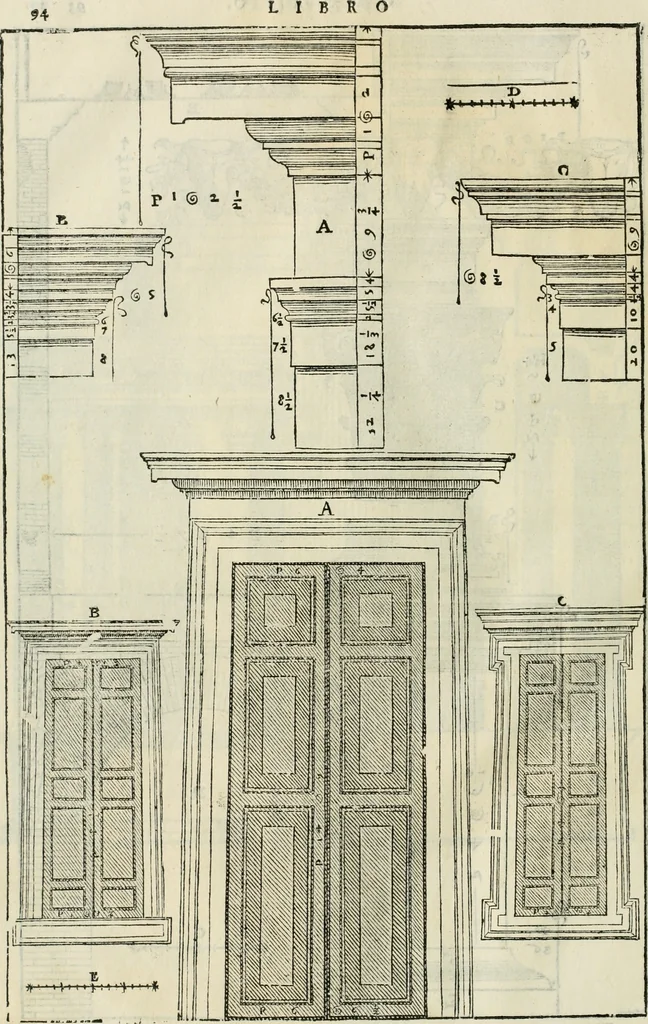 An illustration from I qvattro libri dell'architettvra, 1601, leaf 295