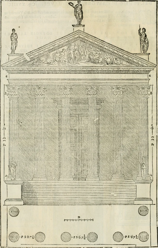 An illustration from I qvattro libri dell'architettvra, 1601, leaf 297